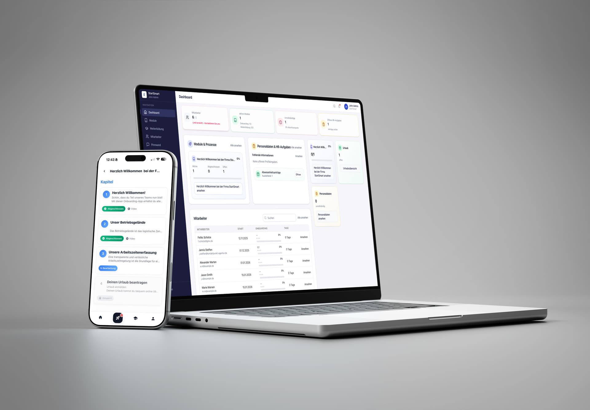 App Inhalte fuer Mitarbeitende